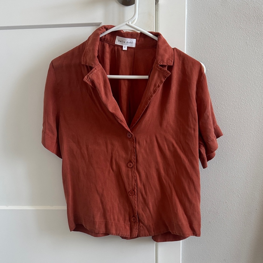 Bella Dahl Women's Rust Button-Up Top
